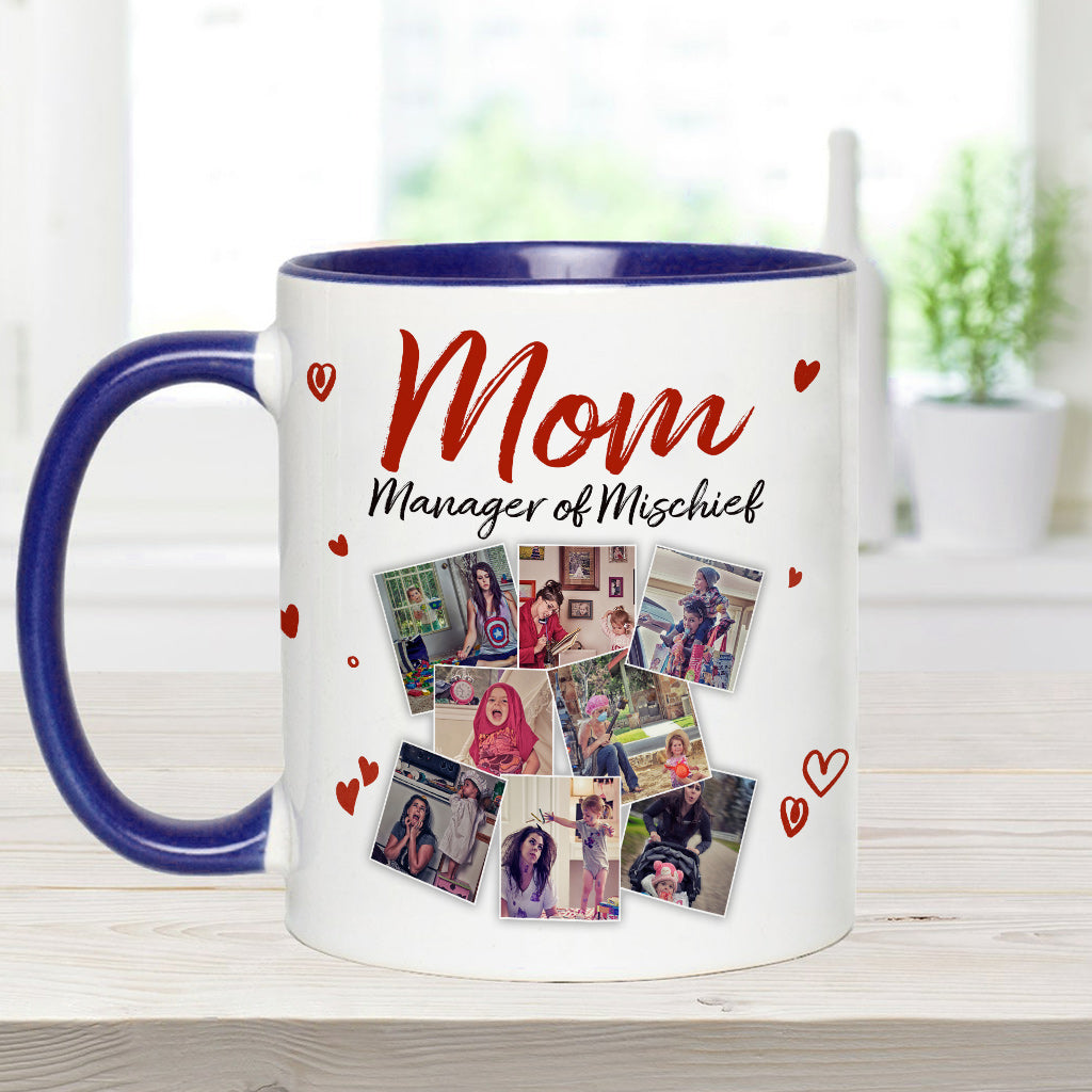Mama, die Meisterin des Unfugs – Personalisierte Tasse mit Muttermotiv