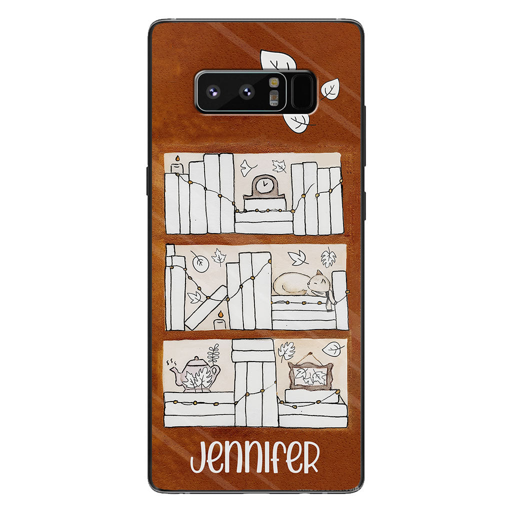 Lesetracker für vier Jahreszeiten – Personalisierte Buch-Handyhülle