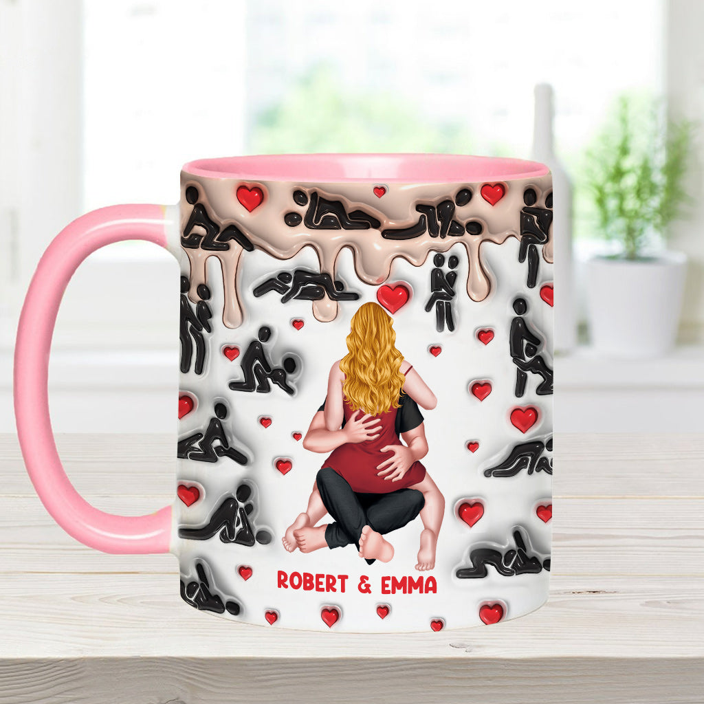 Meine Lieblingsbeschäftigung ist mit dir - Personalisierte Tasse für Paare
