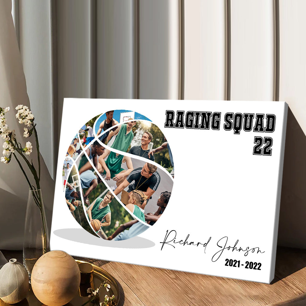 Liebe Basketball – Personalisierte Basketball-Leinwand und Poster