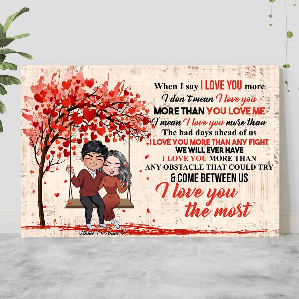 I Love You Most Couple - Personalized Poster