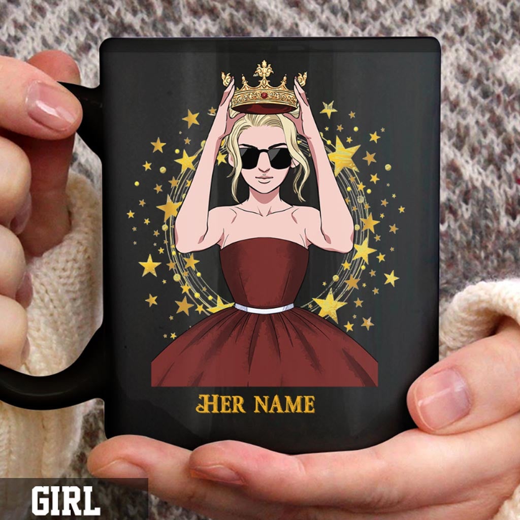 Nur ein König und nur eine Königin – Personalisierte Tasse für Paare