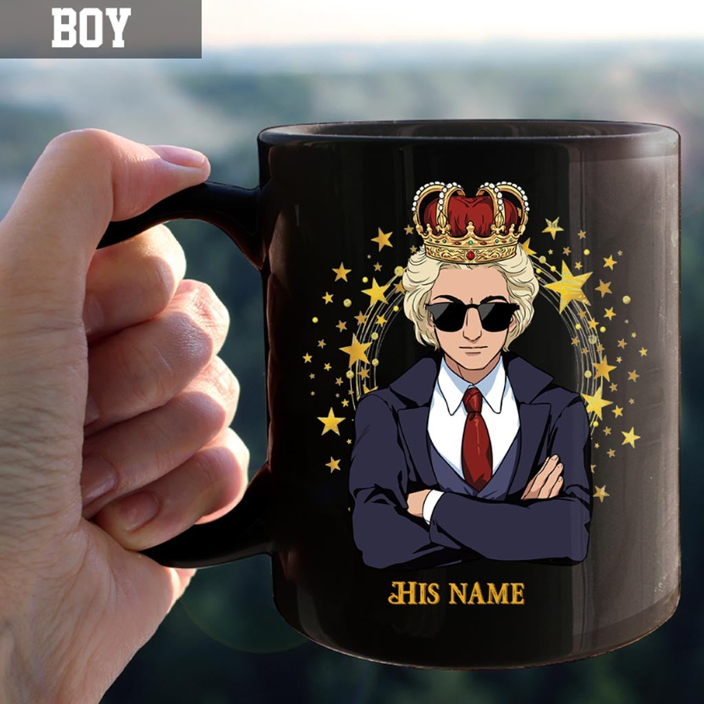Nur ein König und nur eine Königin – Personalisierte Tasse für Paare