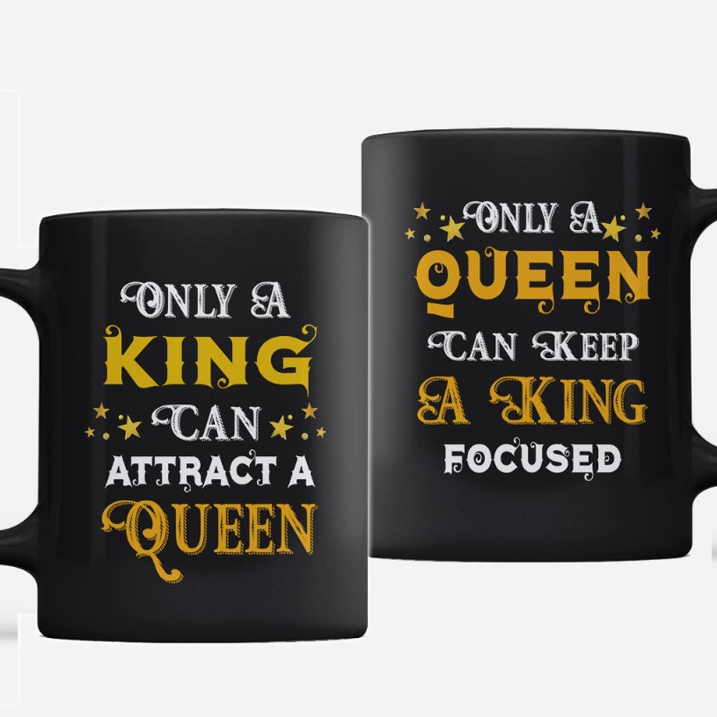 Nur ein König und nur eine Königin – Personalisierte Tasse für Paare