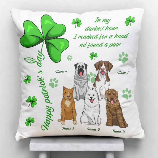 Irischer Hund ist mein Glücksbringer - Personalisiertes Kissen zum St. Patrick's Day