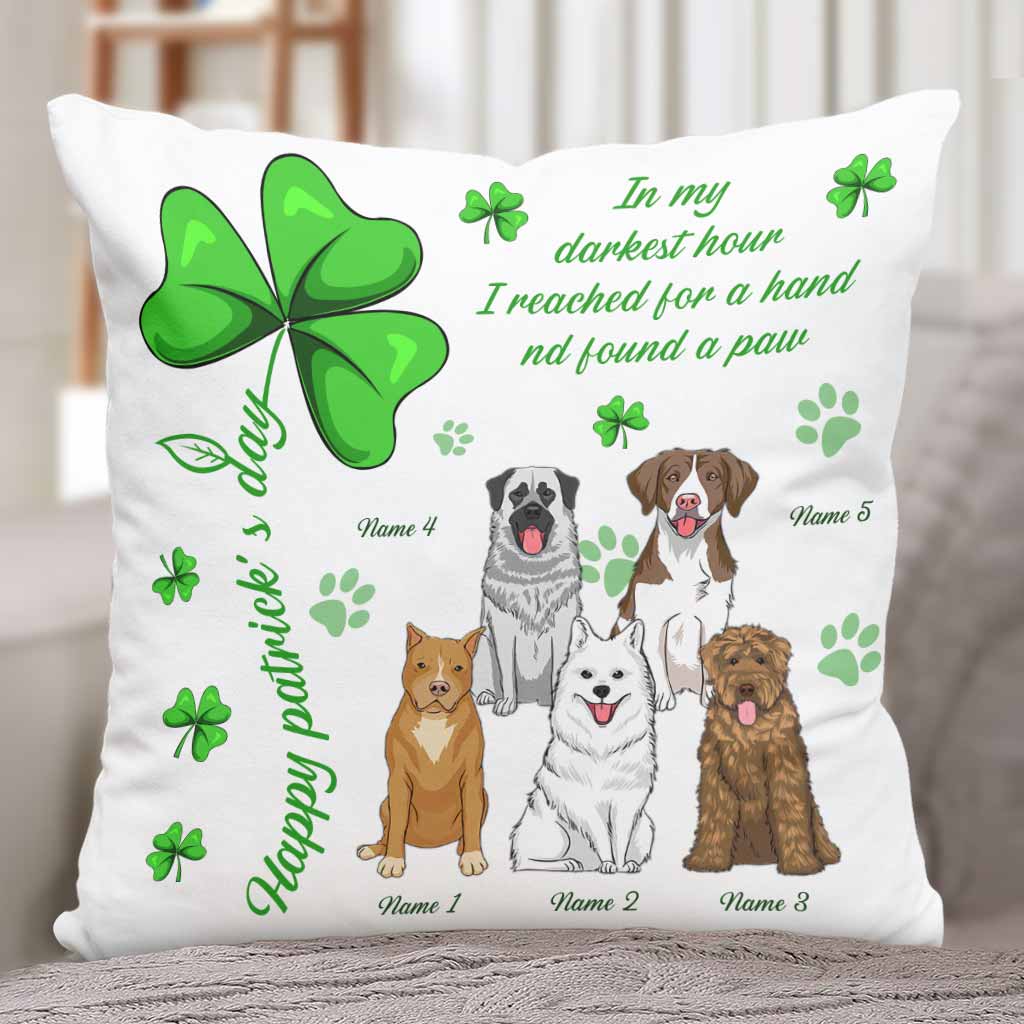 Irischer Hund ist mein Glücksbringer - Personalisiertes Kissen zum St. Patrick's Day