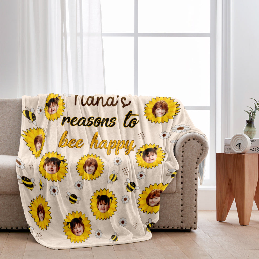 Nanas Gründe – Geschenk für Oma und Mama – Personalisierte Decke