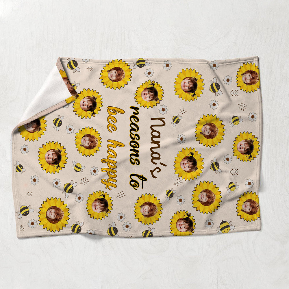 Nanas Gründe – Geschenk für Oma und Mama – Personalisierte Decke