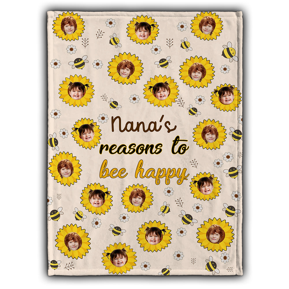 Nanas Gründe – Geschenk für Oma und Mama – Personalisierte Decke