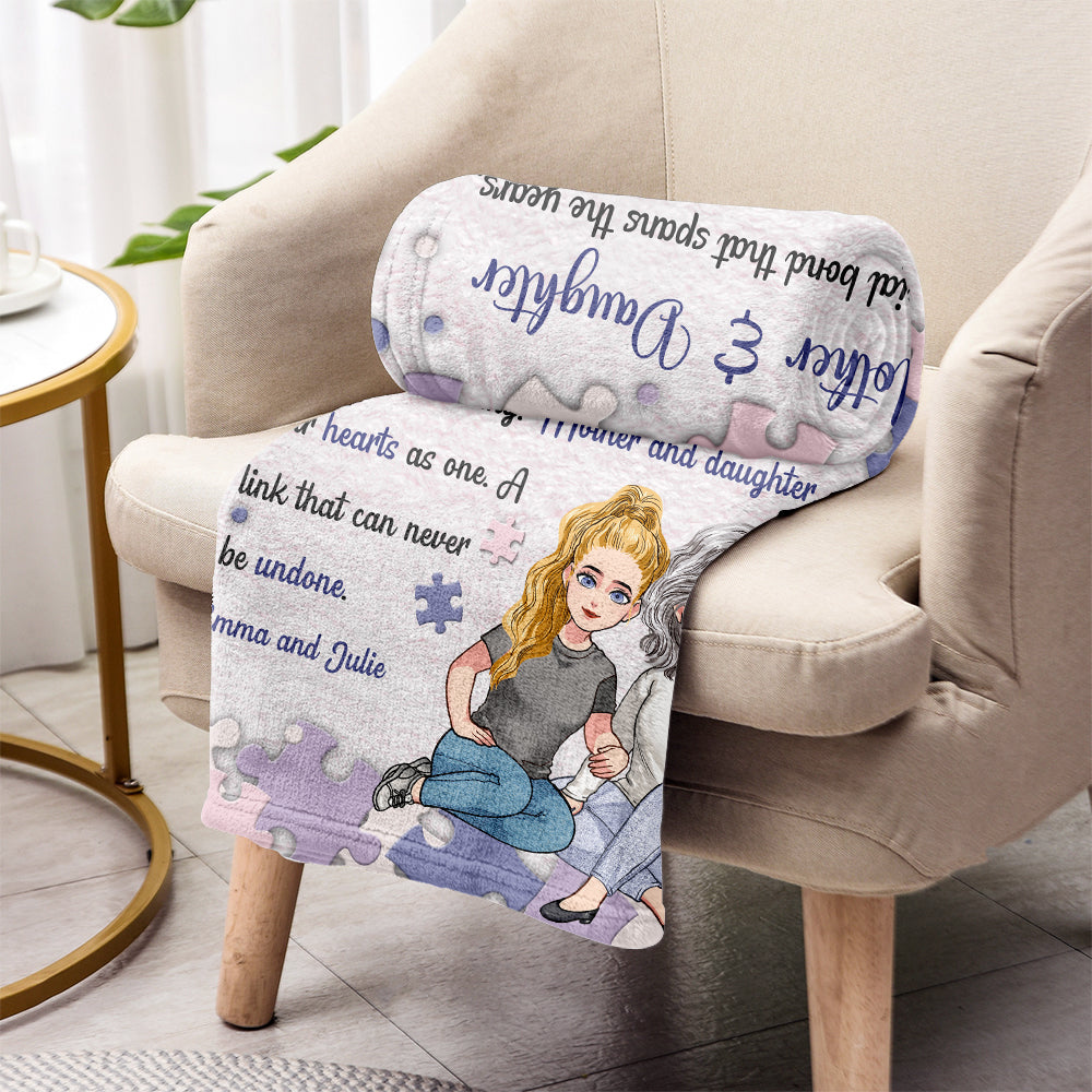 Eine besondere, jahrelange Bindung – personalisierte Muttertagsdecke