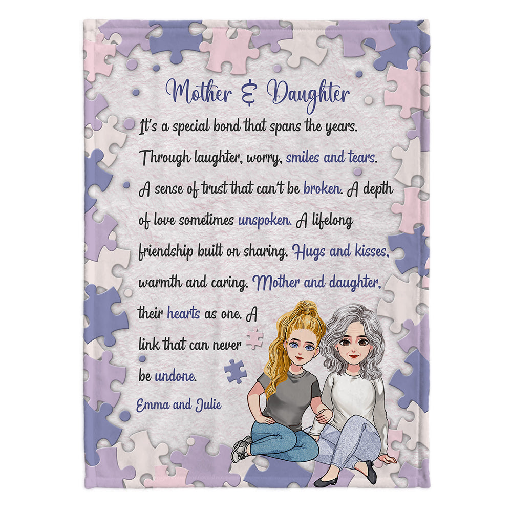 Eine besondere, jahrelange Bindung – personalisierte Muttertagsdecke