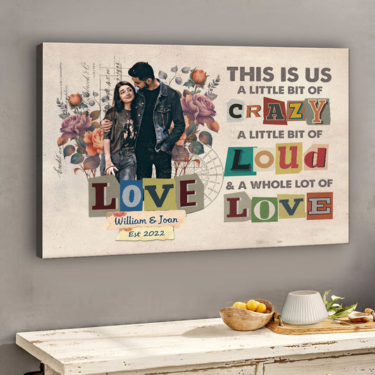 This Is Us - Personalized Couple Couple Canvas And Poster