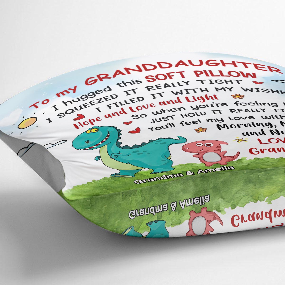 Du wirst meine Liebe spüren – personalisiertes Muttertags-Oma-Kissen