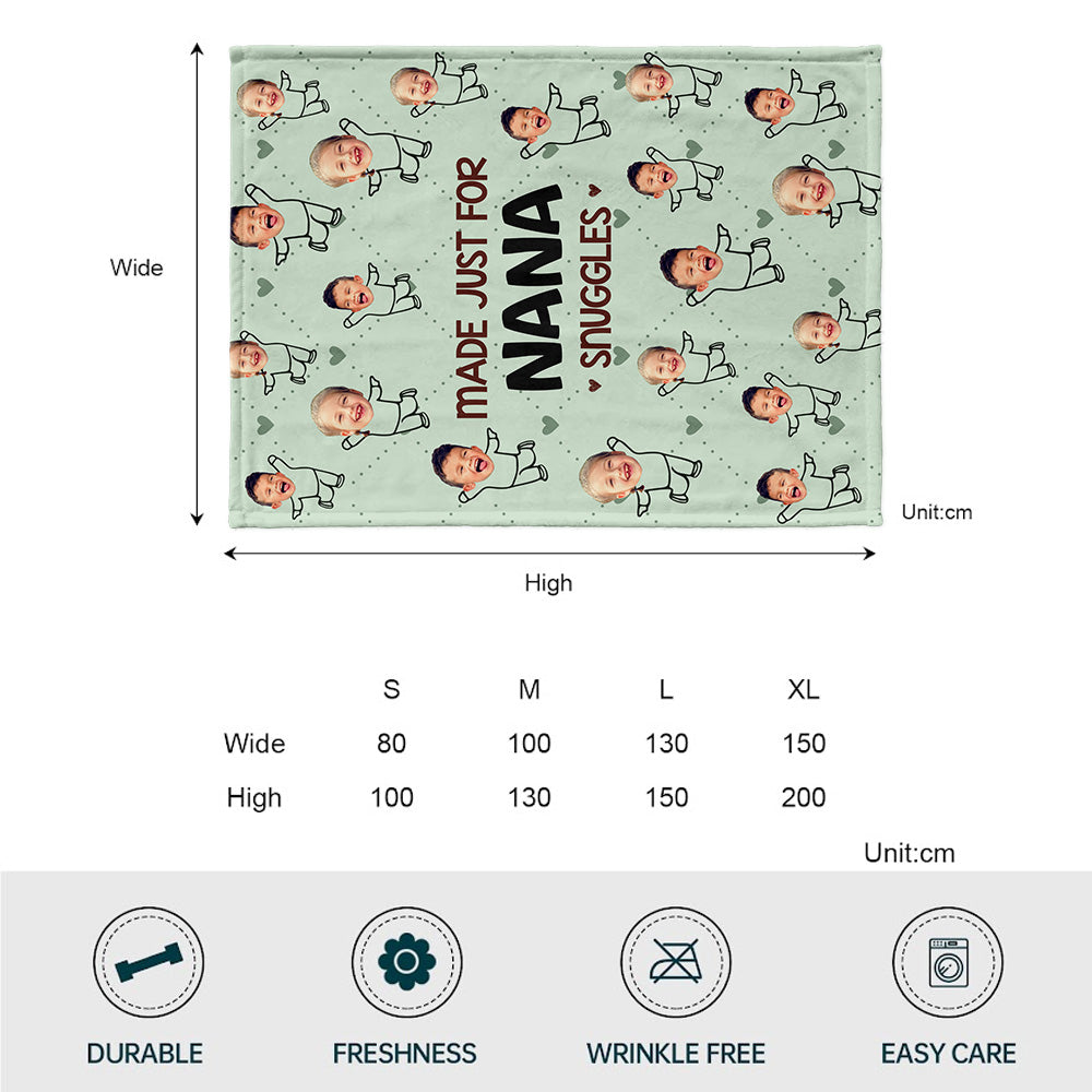 Speziell für Omas Kuscheleinheiten – Personalisierte Muttertags-Oma-Decke