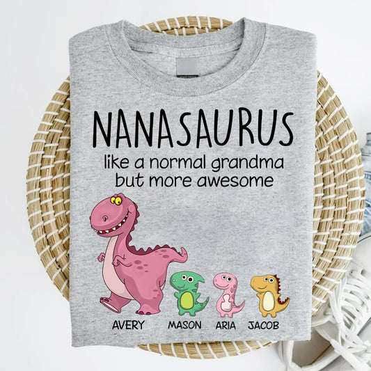 Grandmasaurus – Personalisiertes Muttertags-T-Shirt und Hoodie für Omas