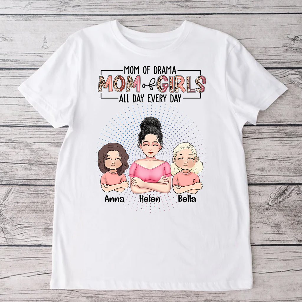 Mama-Modus den ganzen Tag – Personalisiertes Muttertags-T-Shirt und Hoodie