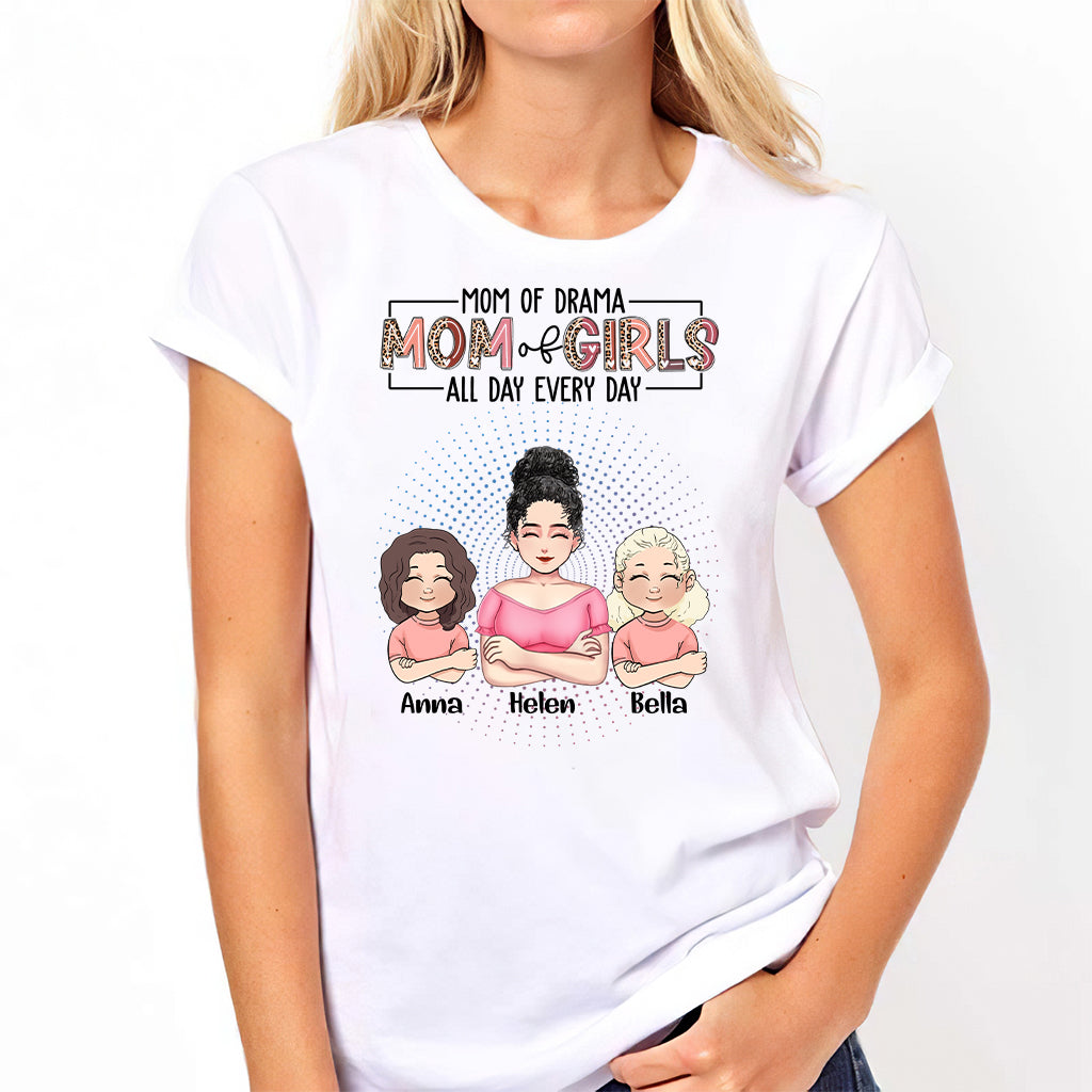 Mama-Modus den ganzen Tag – Personalisiertes Muttertags-T-Shirt und Hoodie