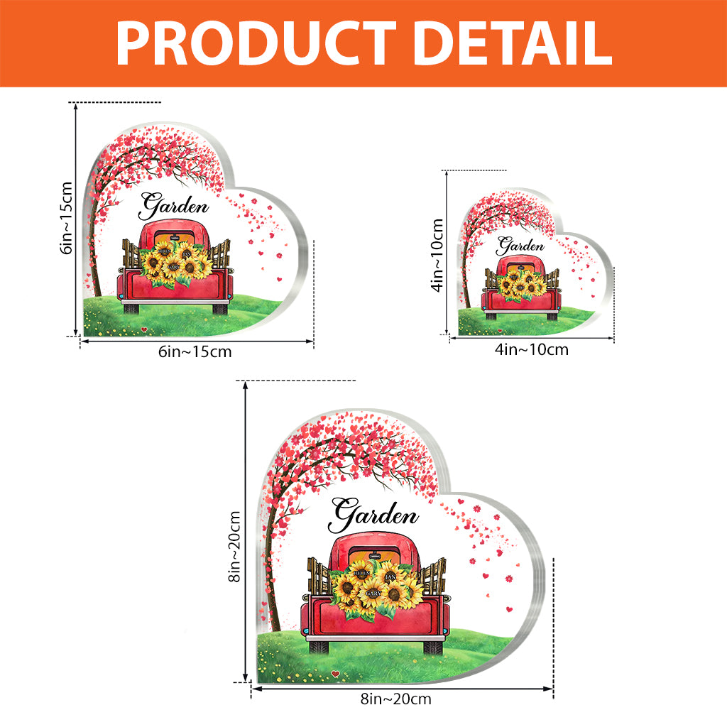 Omas Garten – Personalisierte Acrylplakette in individueller Form zum Muttertag