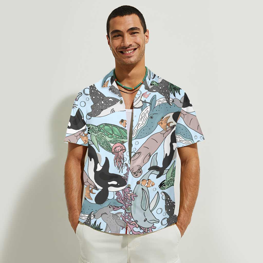 Sealife Orca Whale - Sea Lover Hawaiian Shirt