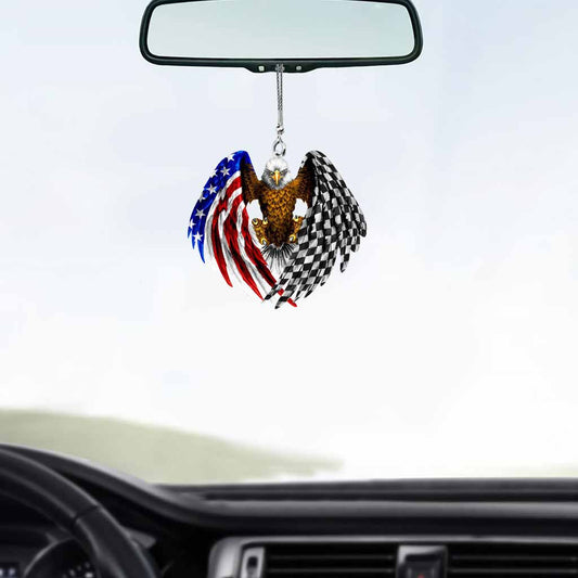Amerikanischer Rennwagen-Ornament (beidseitig bedruckt)