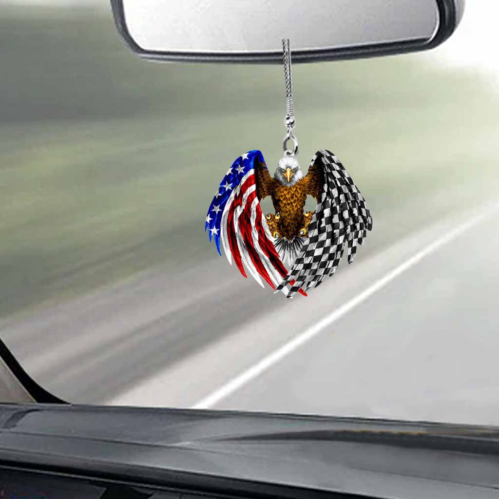 American Racing Car Ornament (Printed On Both Sides)