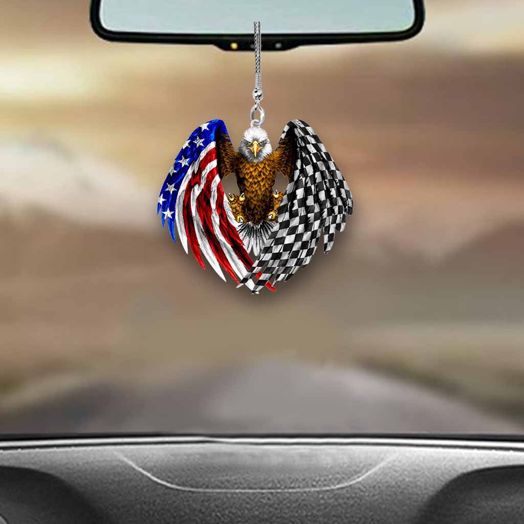 American Racing Car Ornament (Printed On Both Sides)