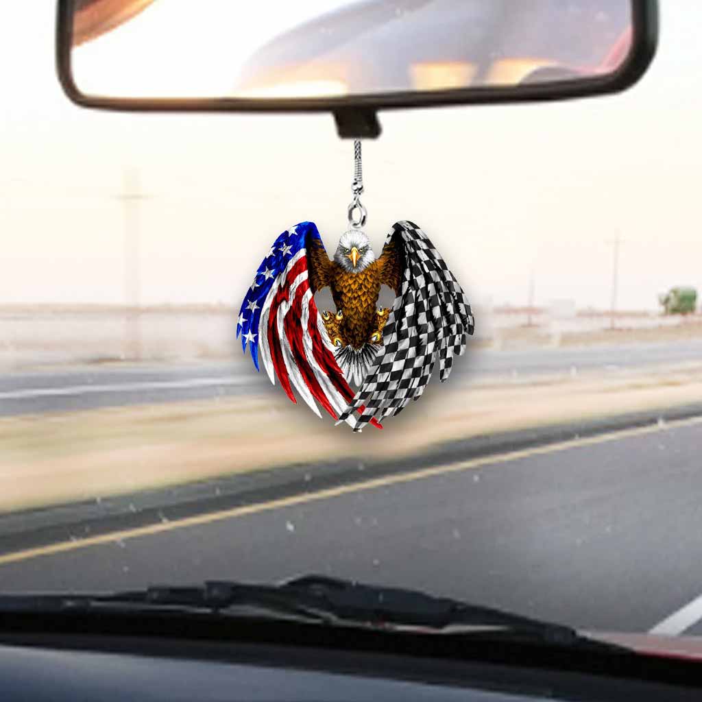 American Racing Car Ornament (Printed On Both Sides)