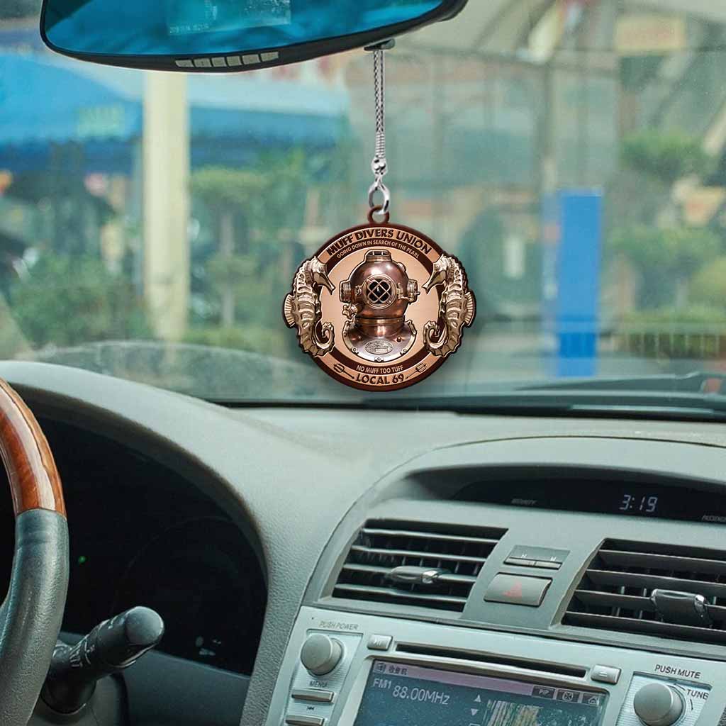 Muff Diver's Union 69 - Scuba Diving Car Ornament (Printed On Both Sides)