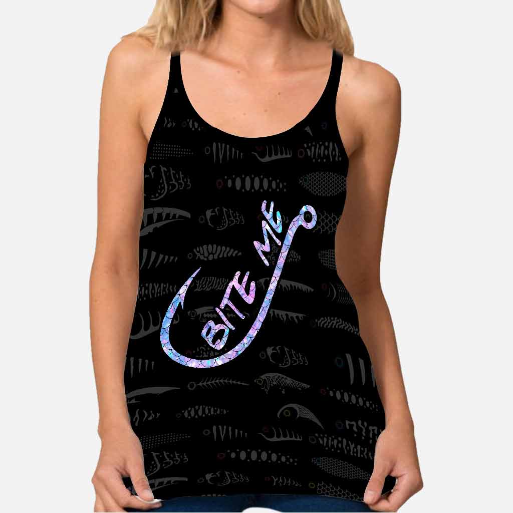 Bite Me - Fishing Cross Tank Top