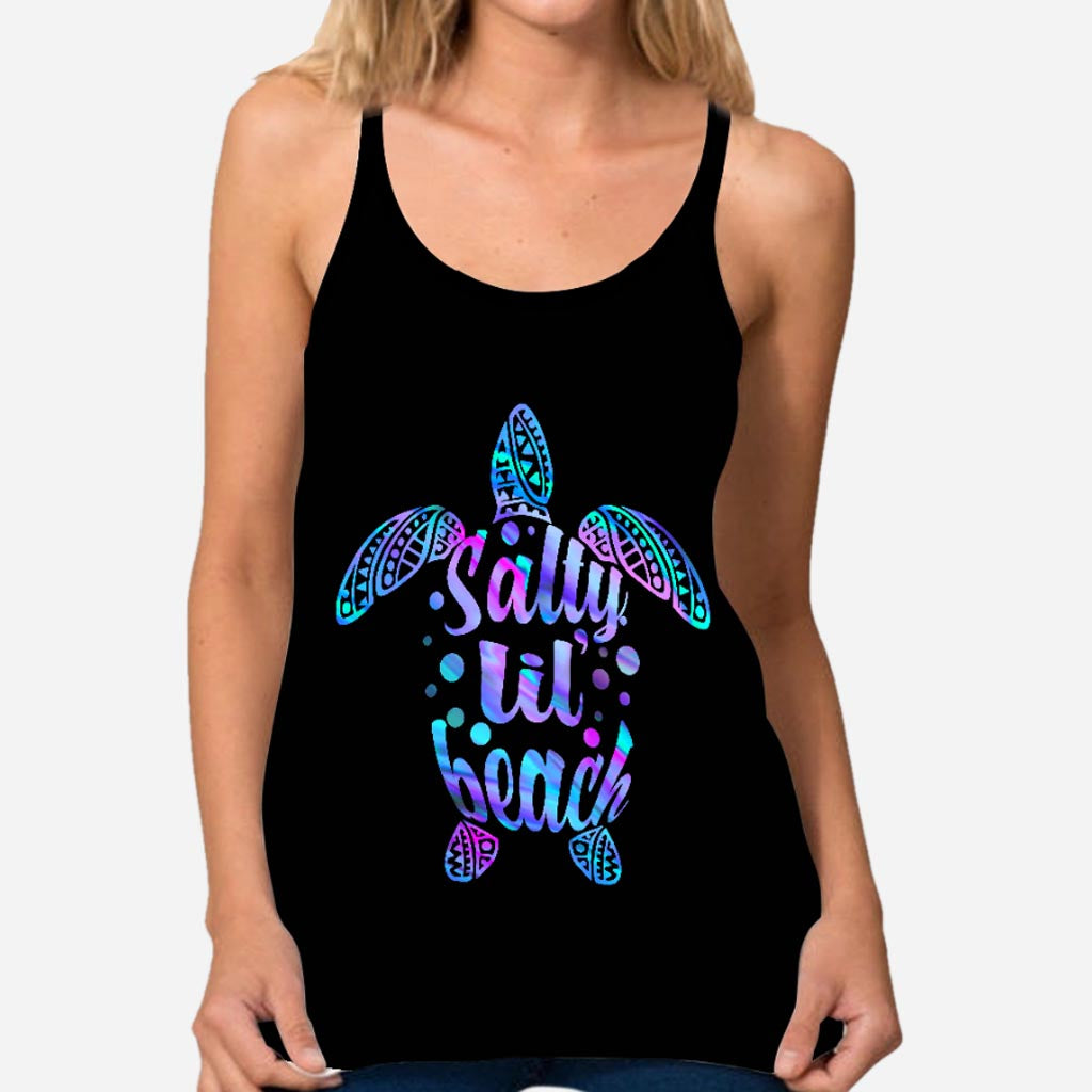 Salty LiL' Beach - Turtle Cross Tanktop