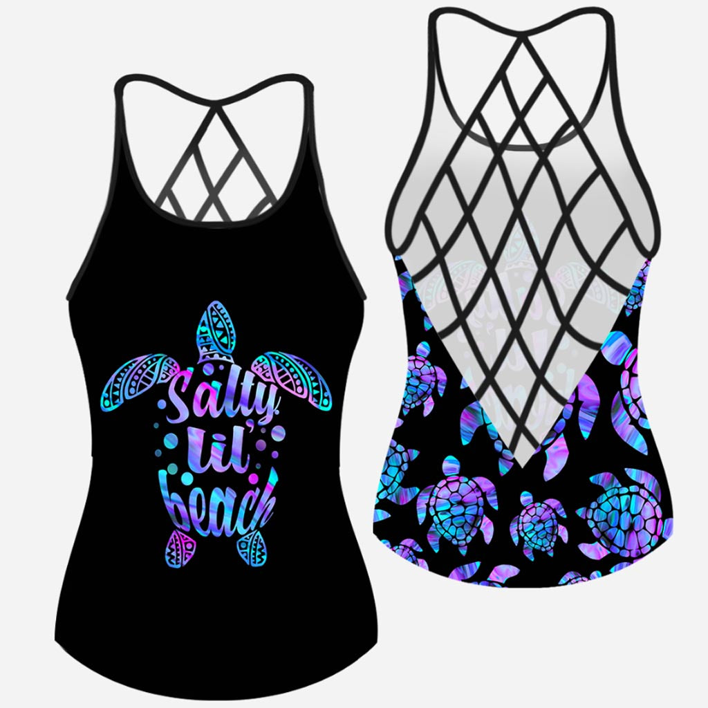Salty LiL' Beach - Turtle Cross Tanktop