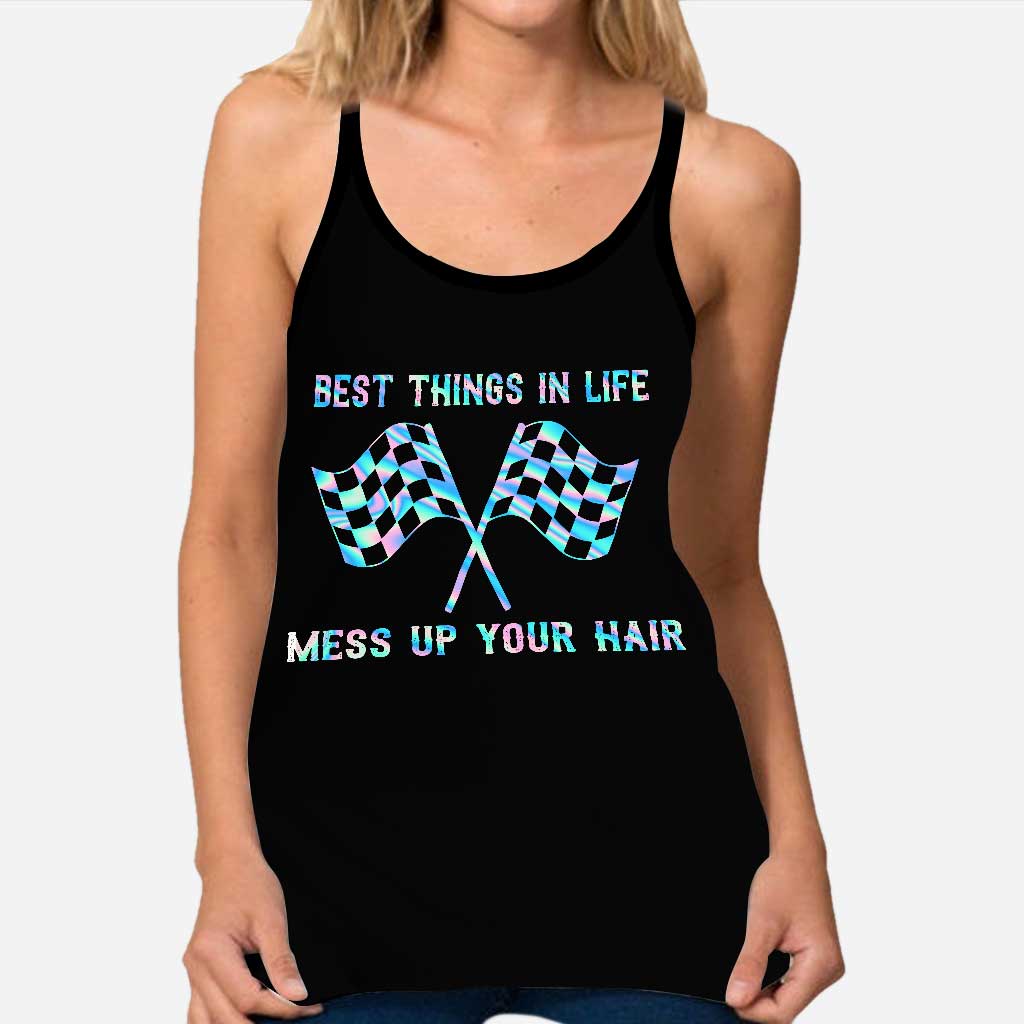 Best Things In Life - Racing Cross Tank Top and Leggings