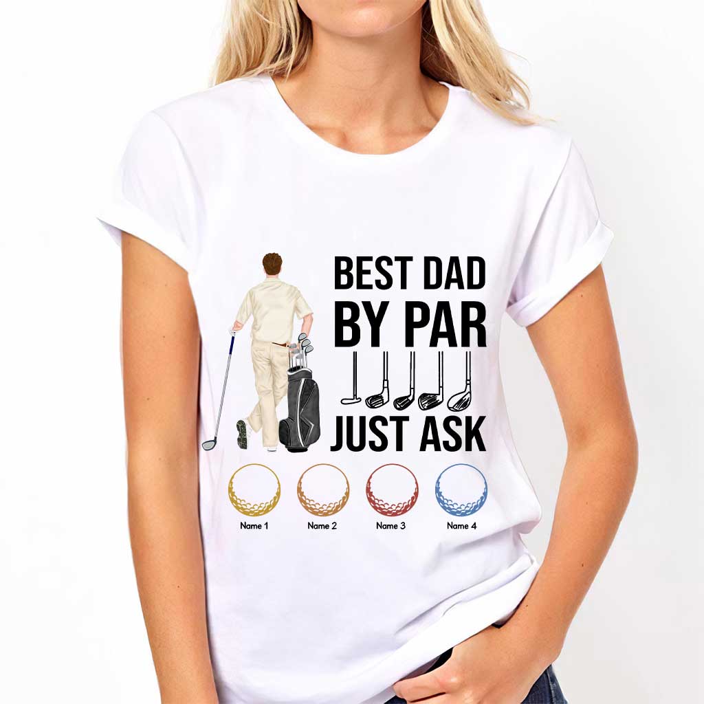 Bester Papa aller Zeiten – Personalisiertes Golf-T-Shirt und Hoodie zum Vatertag