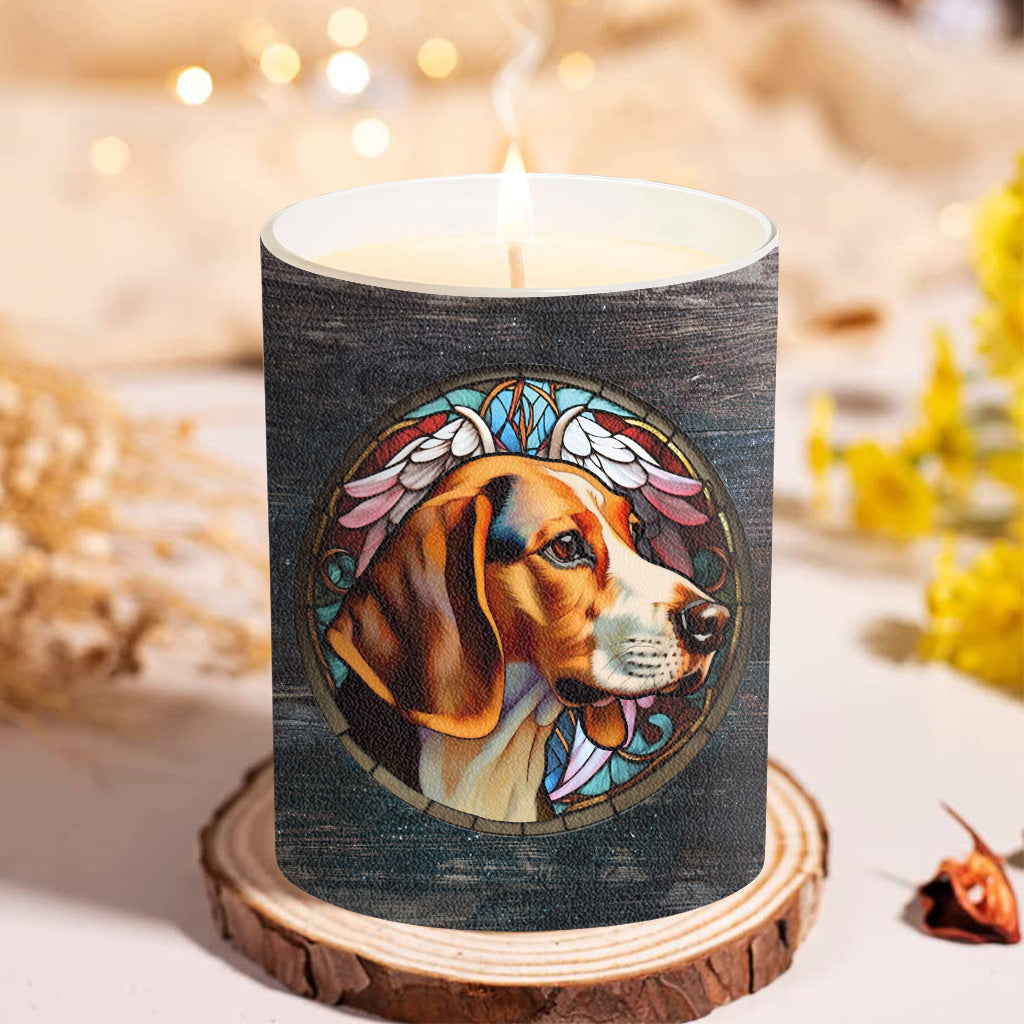 Zünde diese Kerze an, wenn du mich vermisst – personalisierte Hundekerze mit Holzdeckel