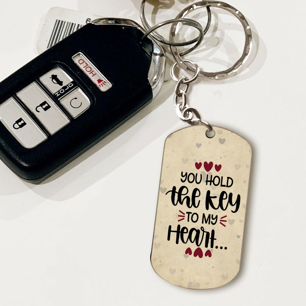 You Have The Key To My Heart - Personalized Couple Stainless Steel Keychain