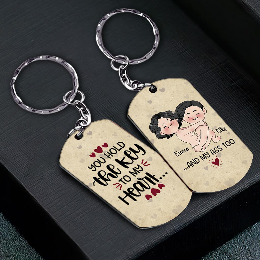 You Have The Key To My Heart - Personalized Couple Stainless Steel Keychain