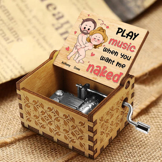 Play Music When - Personalized Couple Hand Crank Music Box