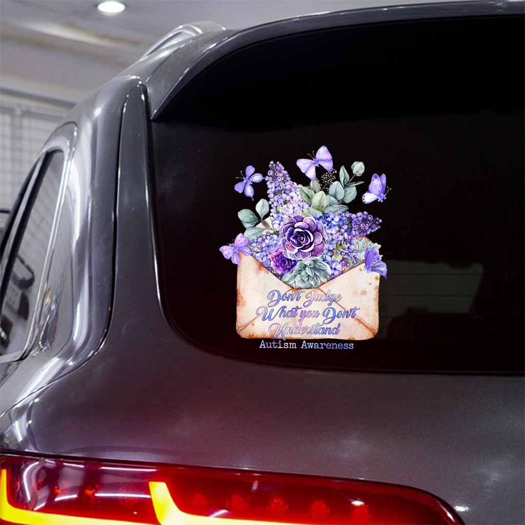 Urteile nicht über Dinge, die du nicht verstehst – Aufkleber zur Aufklärung über Autismus (Vollversion)