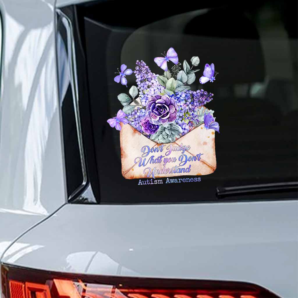 Urteile nicht über Dinge, die du nicht verstehst – Aufkleber zur Aufklärung über Autismus (Vollversion)