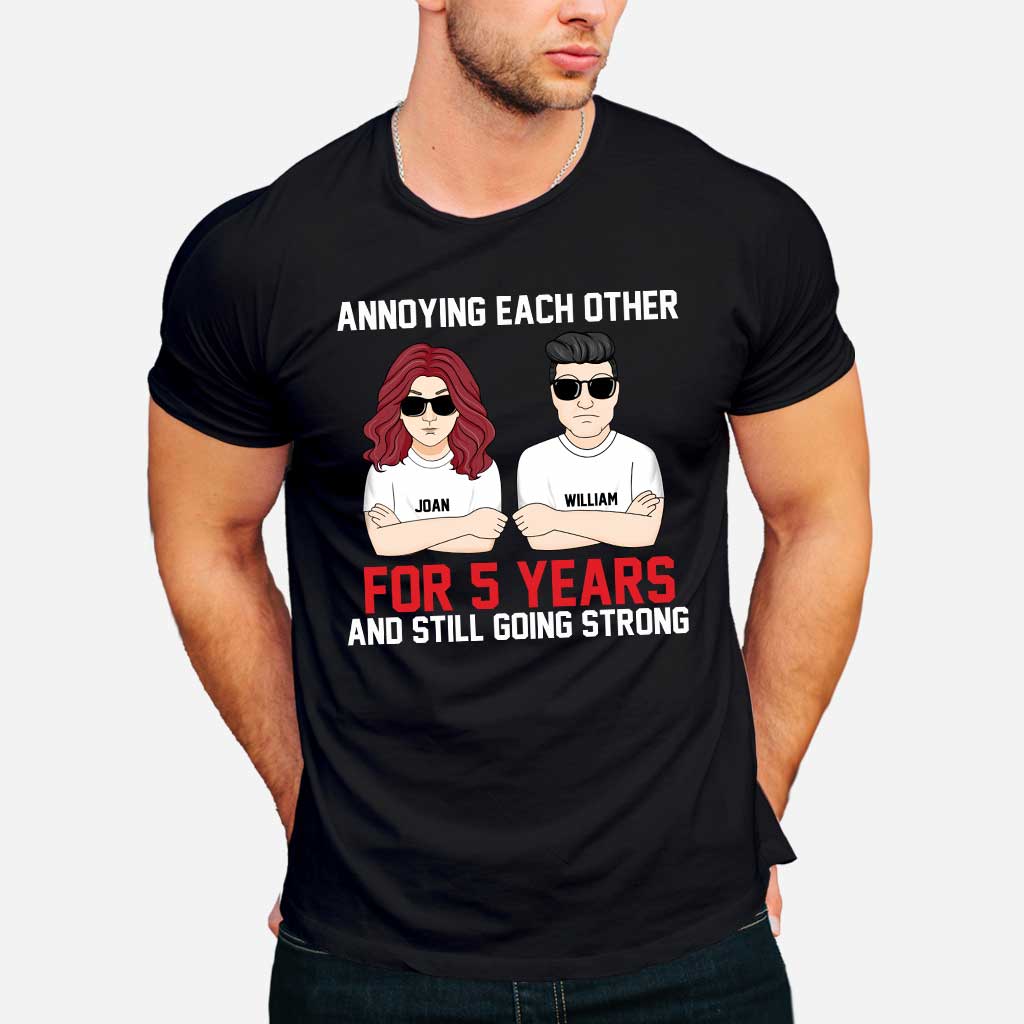 Annoying Each Other - Personalized Couple T-shirt and Hoodie