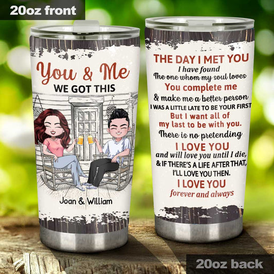 The Day I Met You - Personalized Couple Tumbler