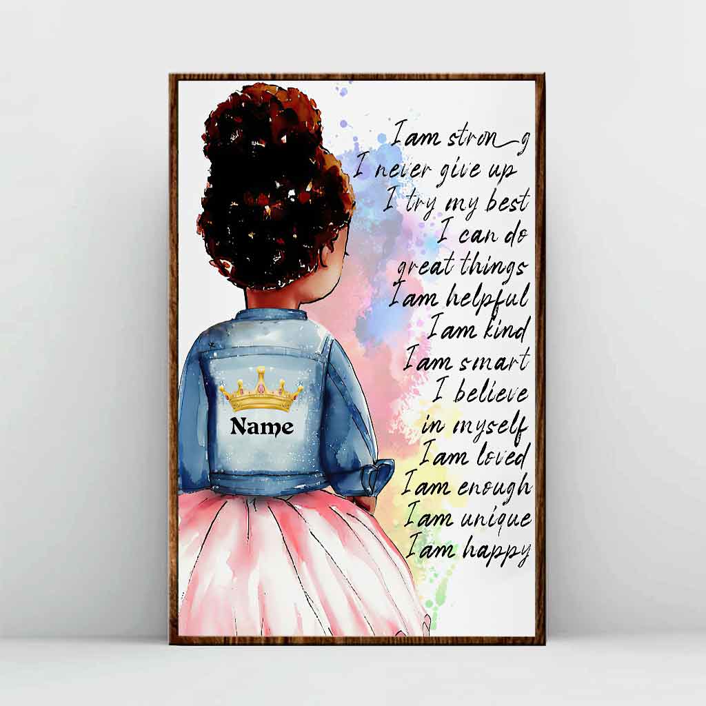 Black Girl - Personalized African American Poster