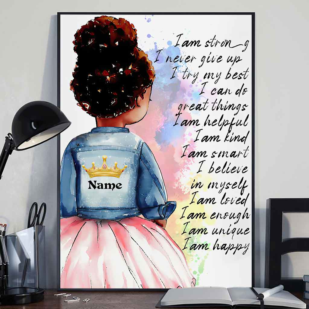 Black Girl - Personalized African American Poster