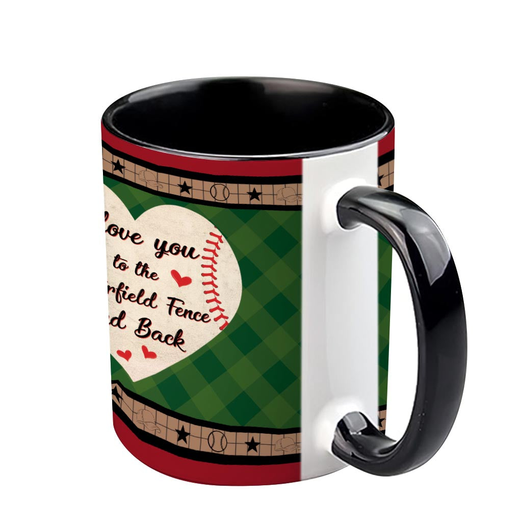Mein Herz schlägt für dieses Spielfeld – Personalisierte Baseball-Tasse