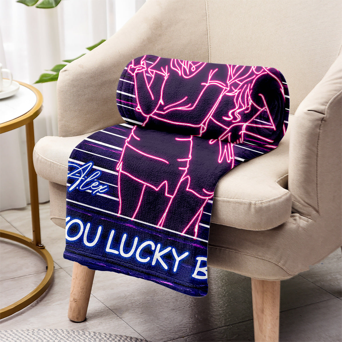 Glückwunsch, dass du mein Komplize bist – Geschenk für einen Freund – personalisierte Decke