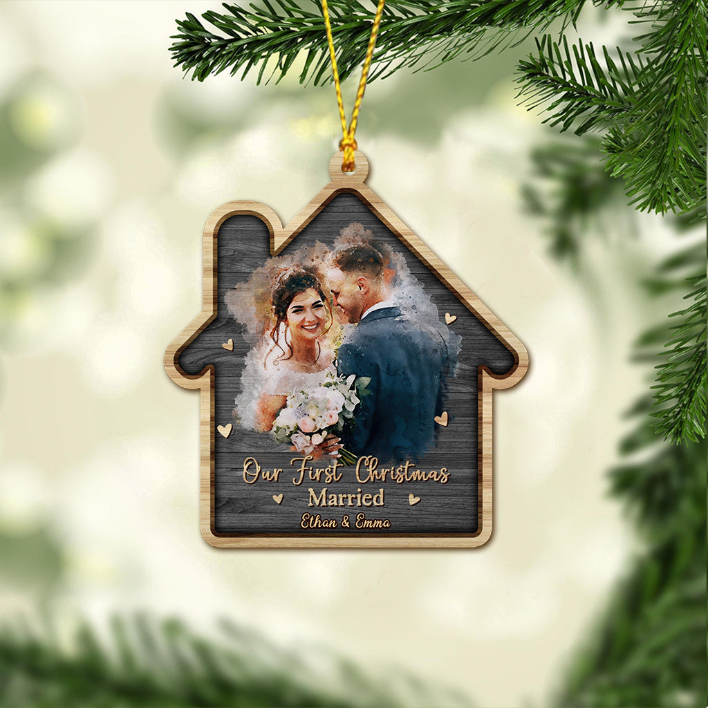 Unser erstes Weihnachten – personalisierter Weihnachtsschmuck für Ehepaare