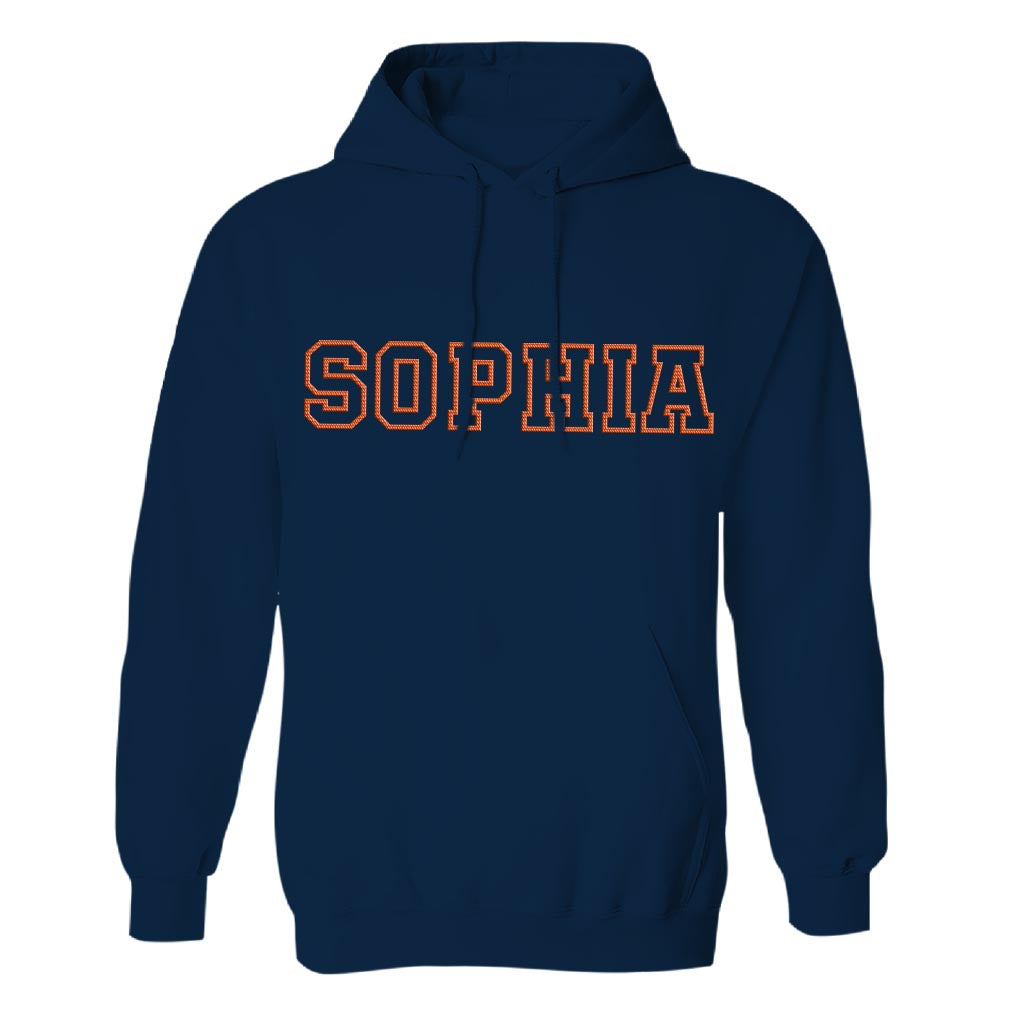Personalisierter Hoodie mit Stickerei für die Tochter – individueller Name