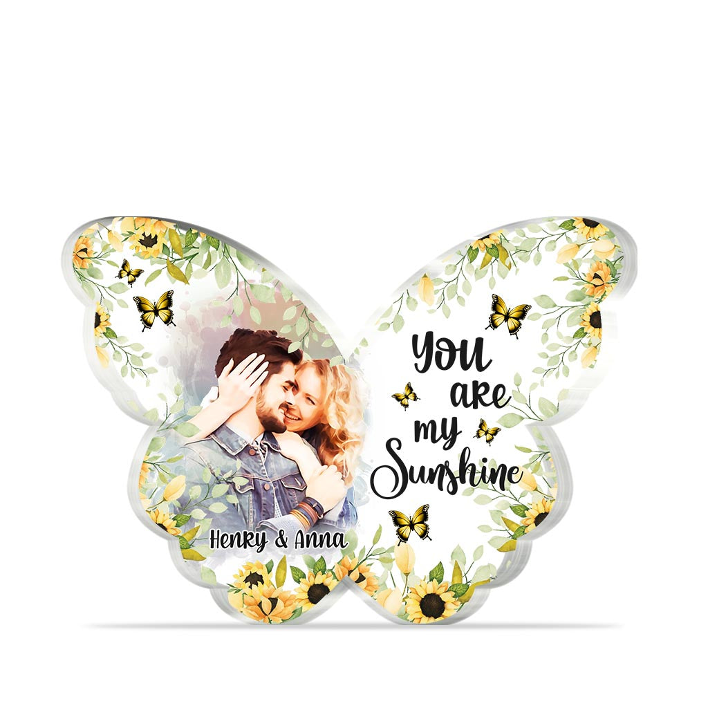 Du bist mein Sonnenschein – Personalisierte Acrylplakette in individueller Form für die Mutter