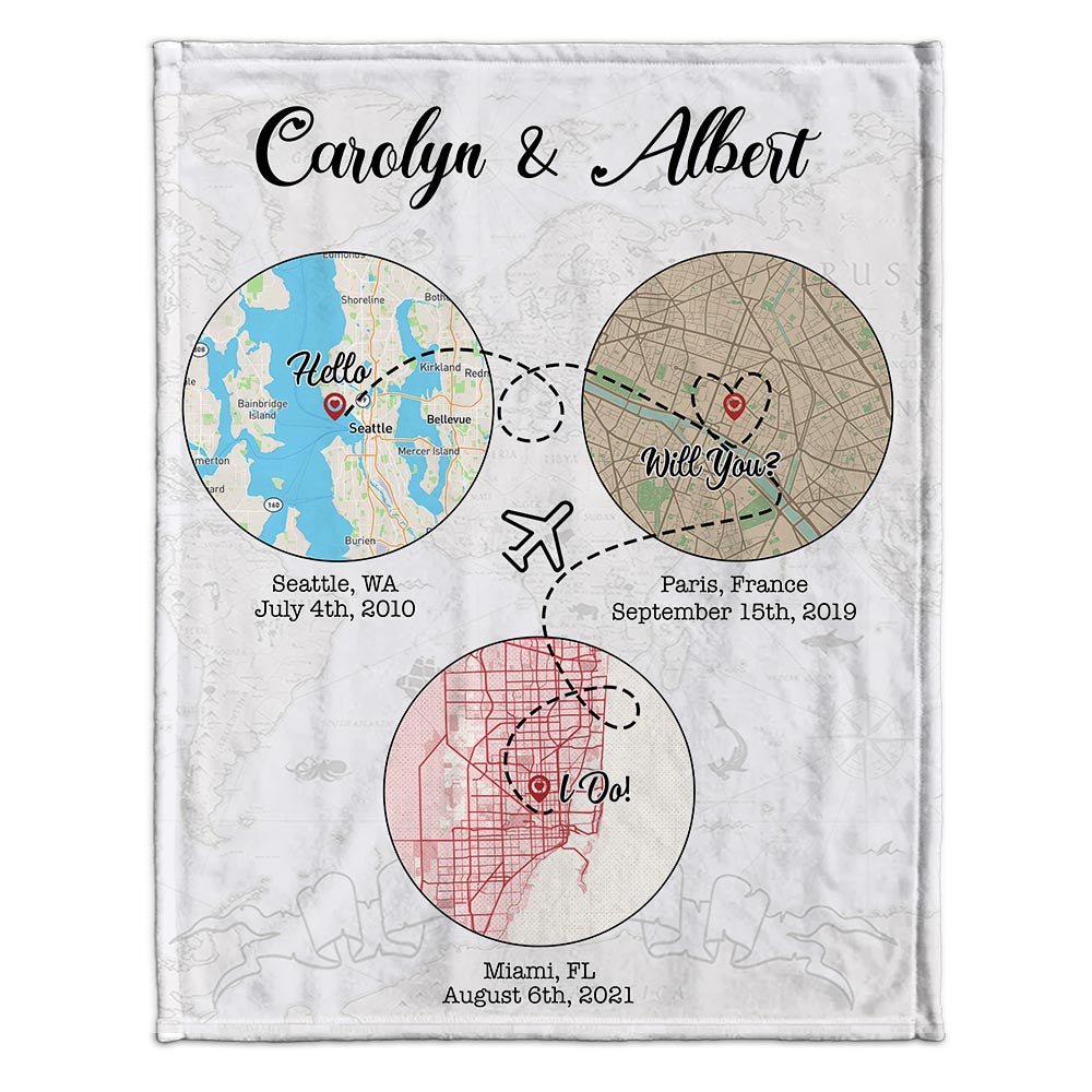 Hallo, willst du oder ich? - Personalisierte Ehepaar-Decke