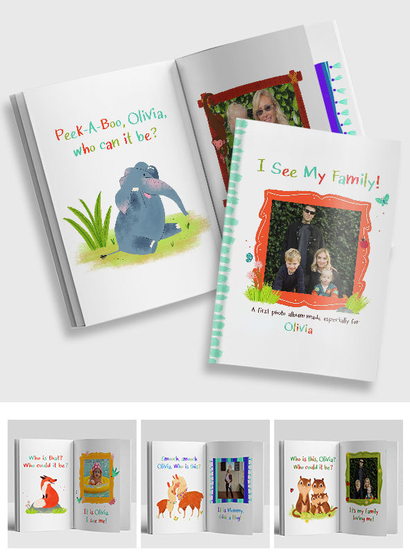 Ich sehe meine Familie – personalisiertes Kinderbuch